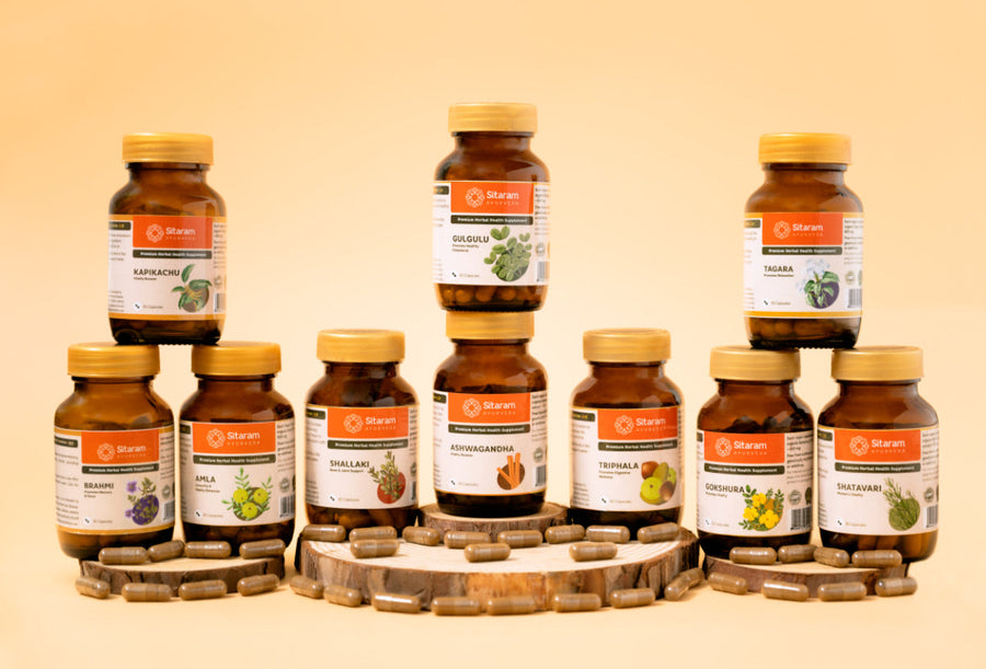 Sitaram Ayurveda Single Herb Capsules collection