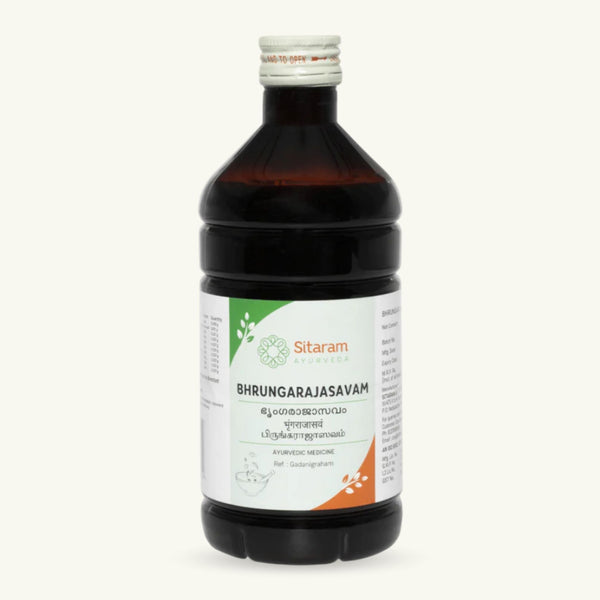 Sitaram Ayurveda, Bhringarajasavam, 450 ml, Ayurvedic supplement