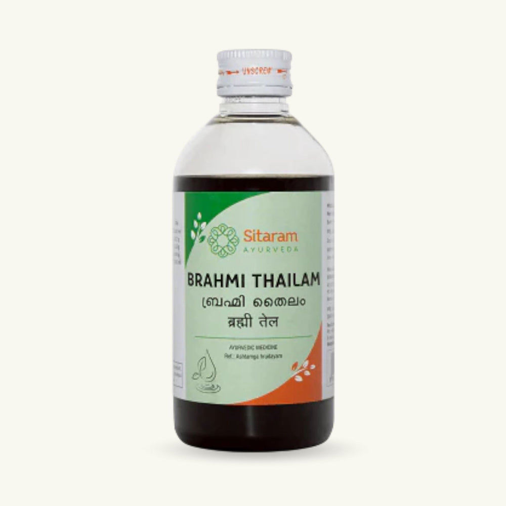 Sitaram Ayurveda, Brahmi Thailam, 200 ml, classical Ayurvedic Thailam