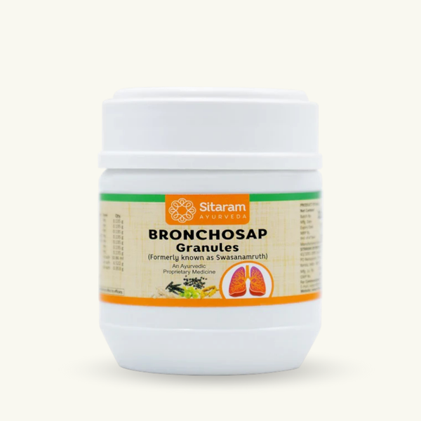 Sitaram Ayurveda, Bronchosap (Granules), 100 g, Ayurvedic supplement