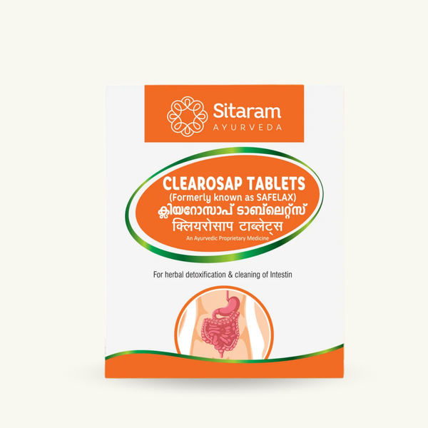 Sitaram Ayurveda, Clearosap Tablets, 12 tablets (1000 mg), Ayurvedic supplement