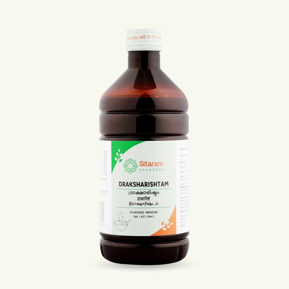 Sitaram Ayurveda, Draksharishtam, 450 ml, Ayurvedic supplement