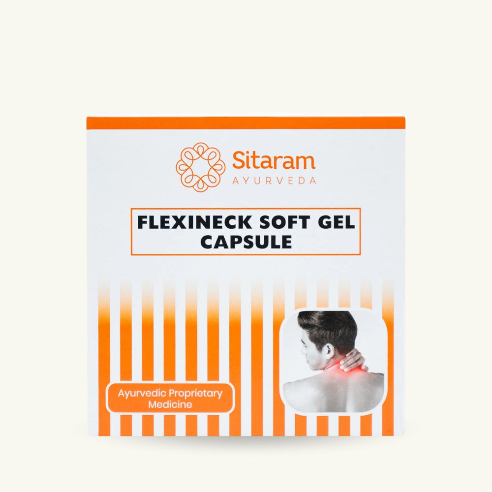 Sitaram Ayurveda, Flexineck Soft Gel Capsules, 60 softgel capsules, Ayurvedic supplement