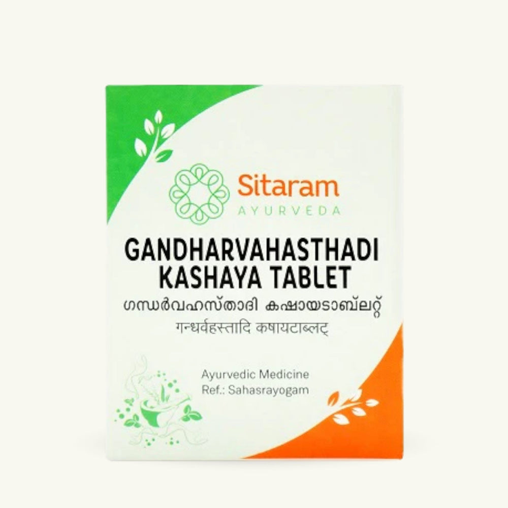 Sitaram Ayurveda, Gandharvahasthadi Kashayam Tablets, 50 tablets, Ayurvedic supplement