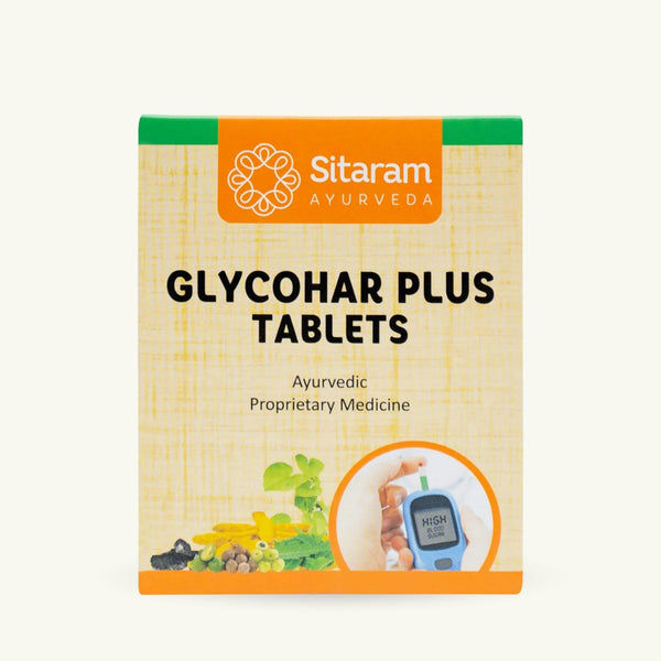 Sitaram Ayurveda, Glycohar Plus Tablets, 60 tablets, Ayurvedic supplement