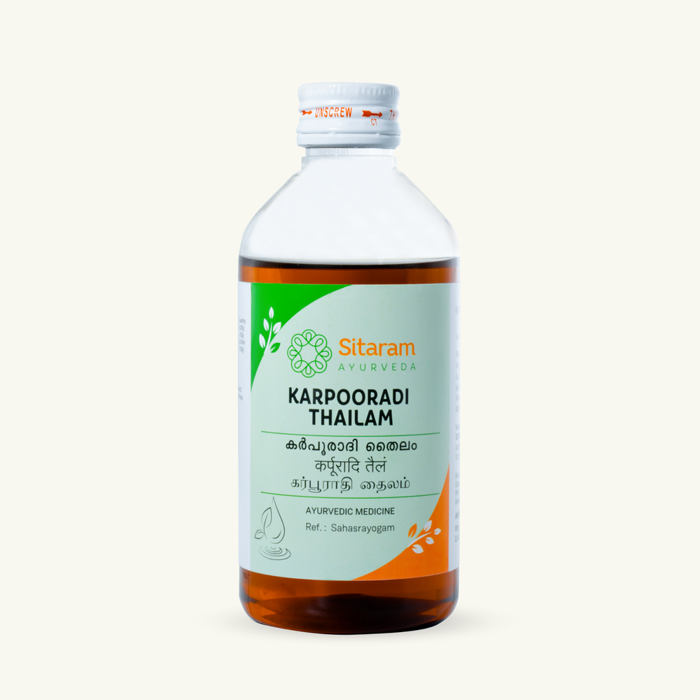 Sitaram Ayurveda, Karpooradi Thailam, classical Ayurvedic Thailam