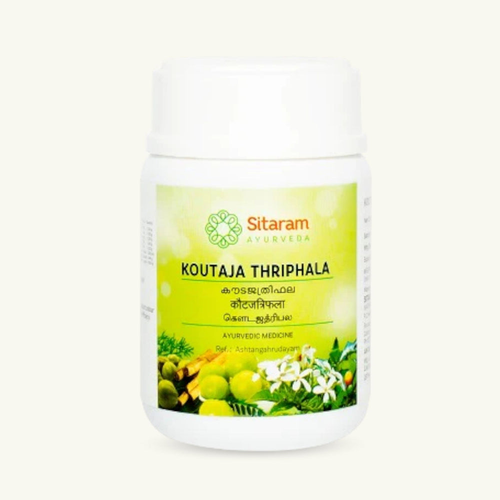 Sitaram Ayurveda, Koutaja Thriphala Lehyam, 100 g, Ayurvedic supplement