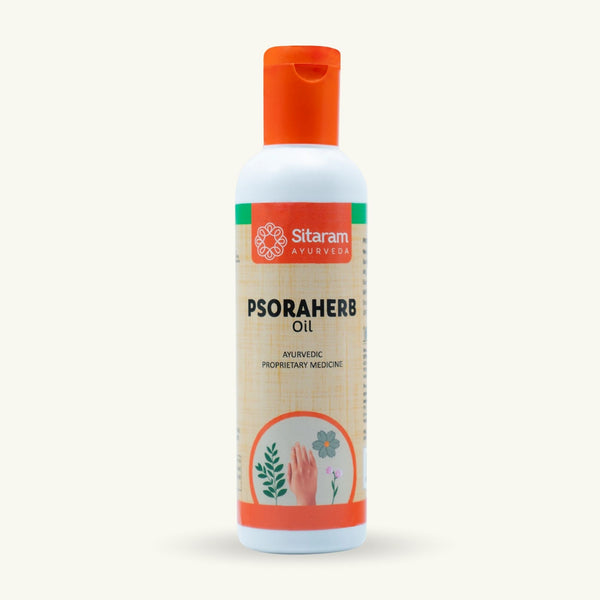 Sitaram Ayurveda, Psora Herb Oil, 100 ml, classical Ayurvedic preparation