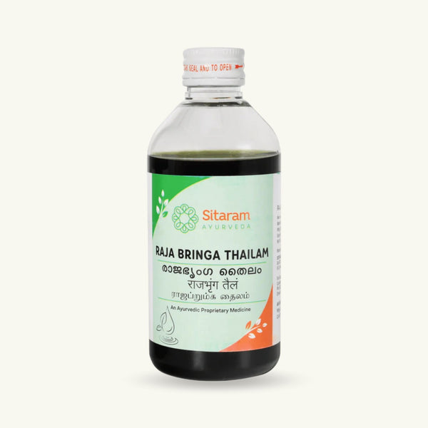 Sitaram Ayurveda, Raja Bhringa Thailam, 200 ml, classical Ayurvedic Thailam