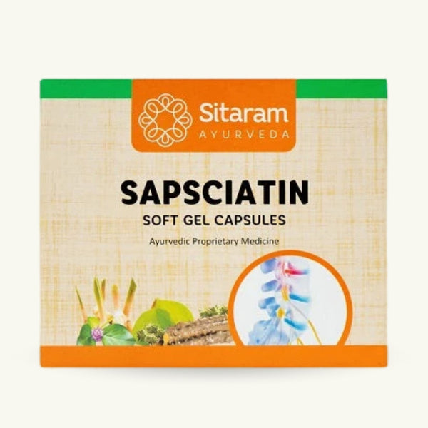 Sitaram Ayurveda, Sapsciatin Soft Gel Capsules, 100 capsules, Ayurvedic supplement