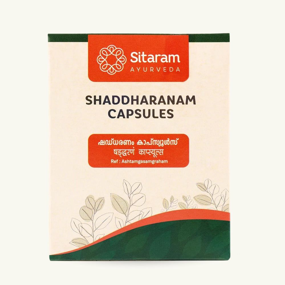 Sitaram Ayurveda, Shaddharanam Capsules, Ayurvedic supplement