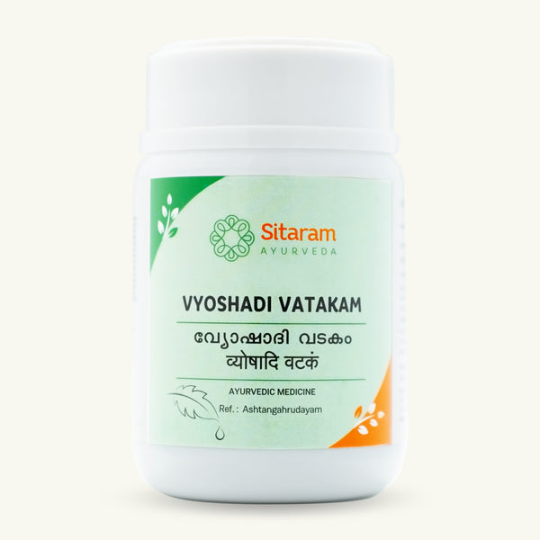 Sitaram Ayurveda, Vyoshadi Vatakam Powder, Ayurvedic supplement
