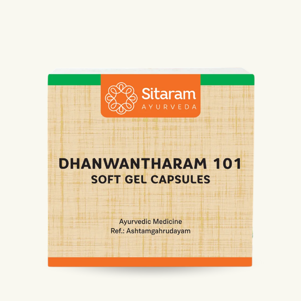 Sitaram Ayurveda, Dhanwantharam 101 Avarthy Capsules, 100 capsules, Ayurvedic supplement