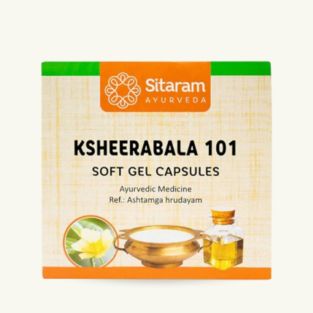 Sitaram Ayurveda, Ksheerabala 101 Softgel Capsules, 100 capsules, Ayurvedic supplement