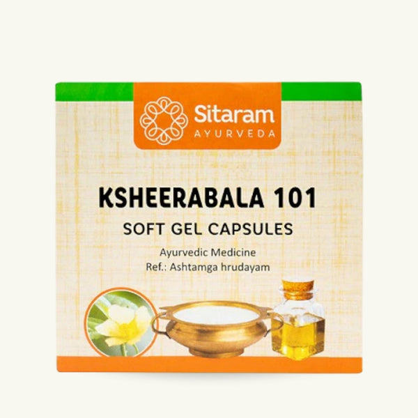 Sitaram Ayurveda, Ksheerabala 101 Softgel Capsules, 100 capsules, Ayurvedic supplement
