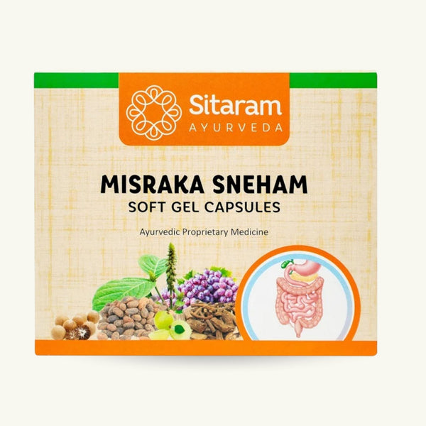 Sitaram Ayurveda, Misrakasneham Softgel, 40 capsules, Ayurvedic supplement
